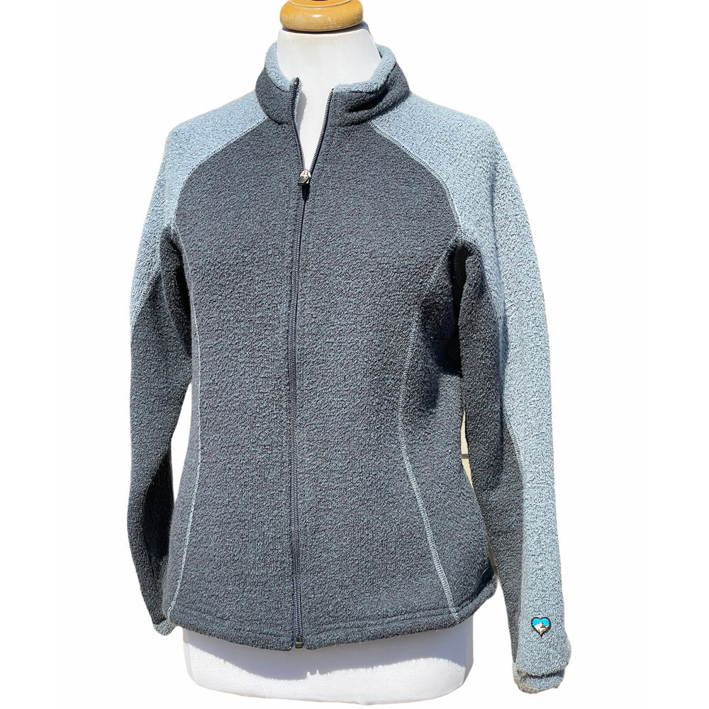 Kuhl Alpaca Fleece Full-Zip Gray Jacket - Size Small